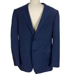 Z Zegna Drop 7 Blazer Navy Wool Mohair 52R EU 42R US Lined 2 Button